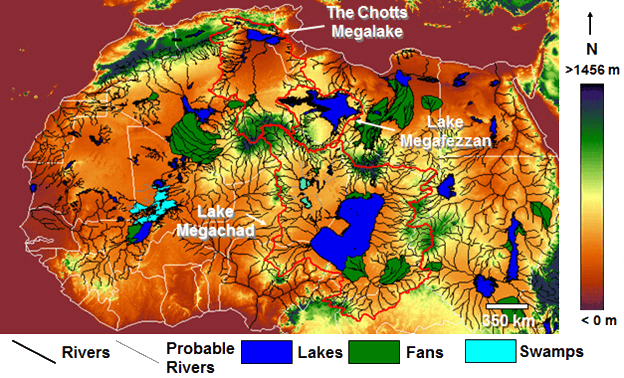 Sahara Desert - Sahara Desert Megalakes